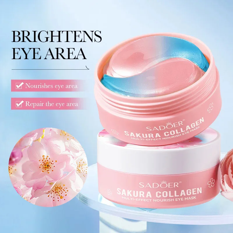 Collagen Under Eye Patches - 60 Buah Masker Mata Kolagen Sakura