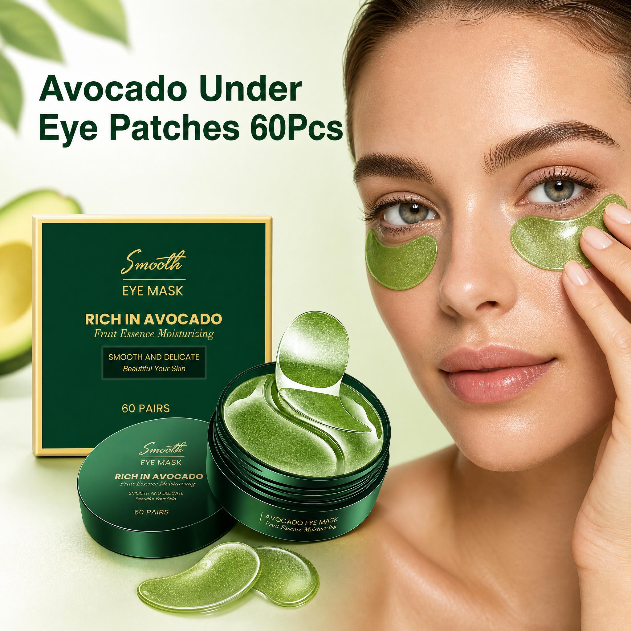 Collagen Under Eye Patches - 60 buah Masker Mata Kolagen Alpukat,
