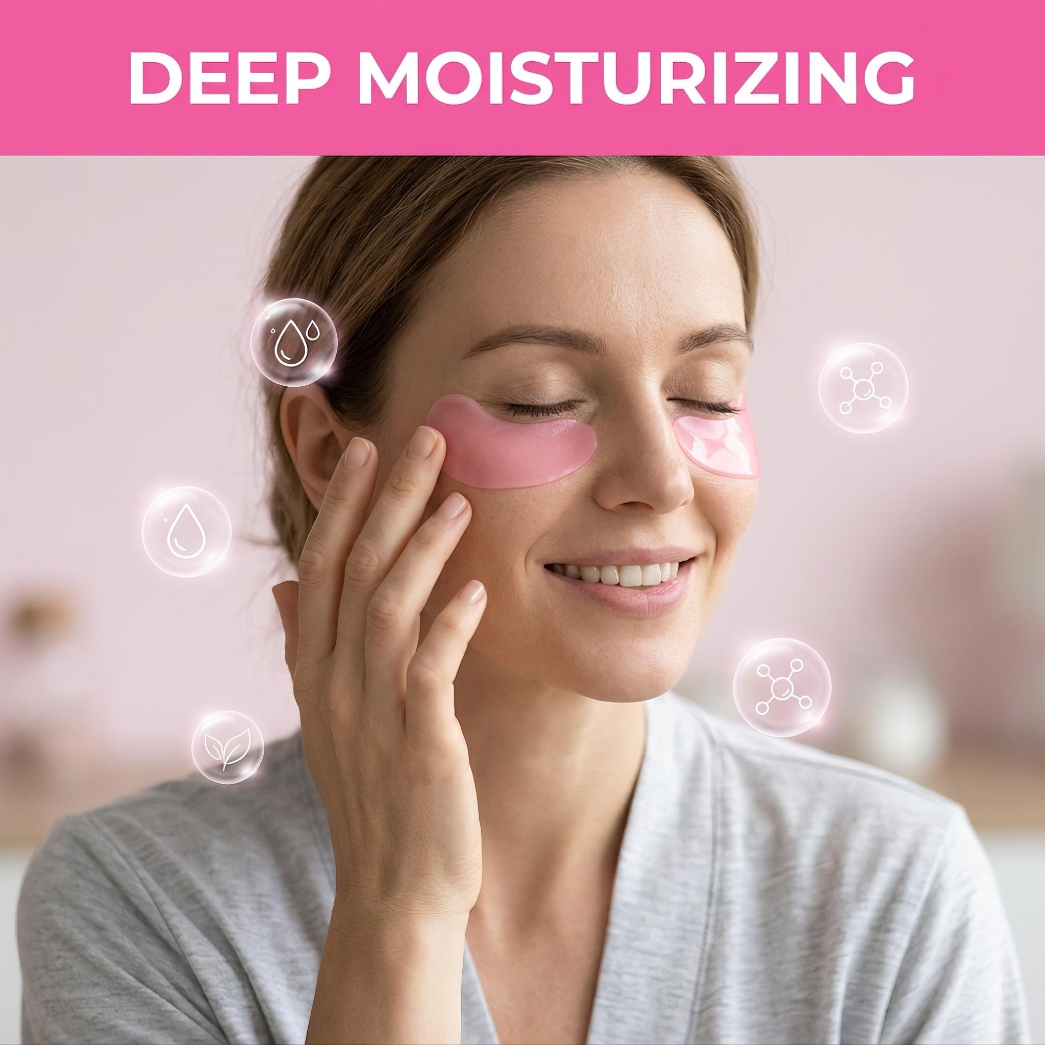 Masker Mata Kolagen Pink PDRN  - Collagen Under Eye Patches ulasan dan harga