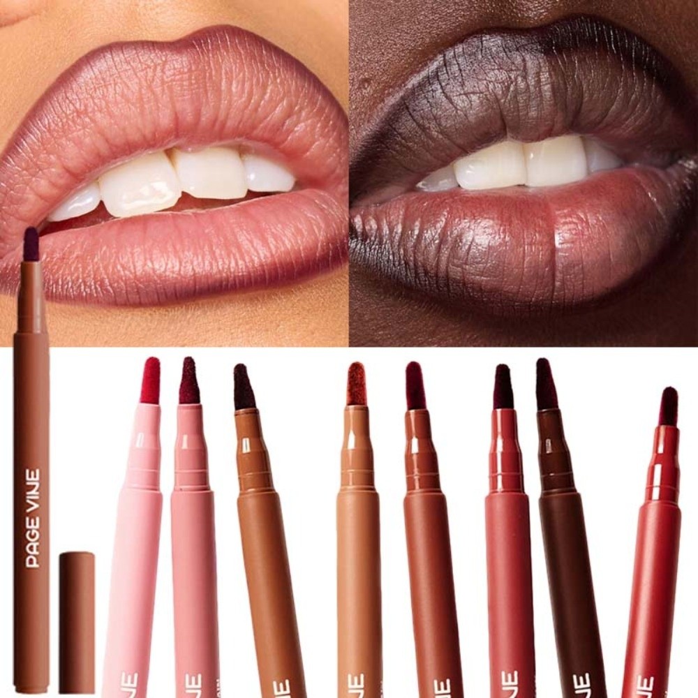 Pensil Lip Liner Cokelat Velve - Matte Velvet Lip Tint Long Lasting ulasan dan harga